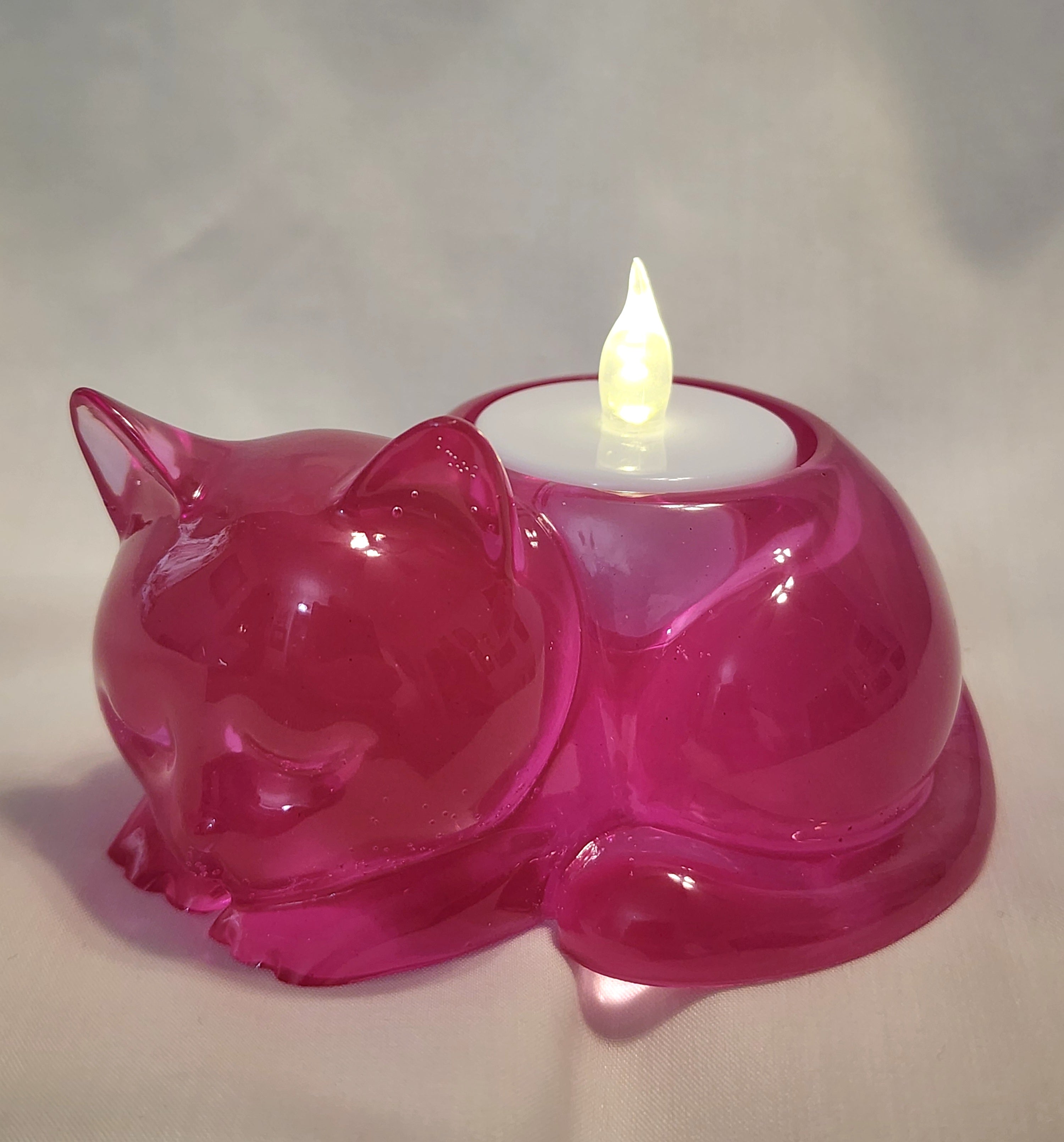 Sleeping Cat Tealight Holder